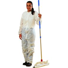 Combinaisons à col en polypropylène blanc 30 g/m²
